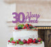 30 Years Loved Cake Topper 30th Birthday Glitter Card Light Purple