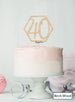 Hexagon Number 40th Birthday Topper Premium 3mm Acrylic