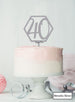 Hexagon 40th Birthday Cake Topper Premium 3mm Acrylic Metallic Silver