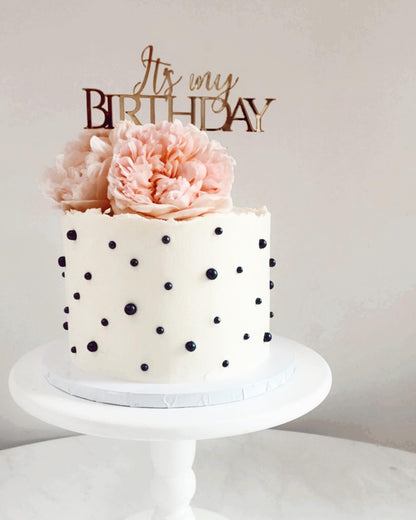 It's My Birthday Acrylic Cake Topper