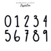 56 Font Style Number Cake Motif Premium 3mm Acrylic or Birch Wood