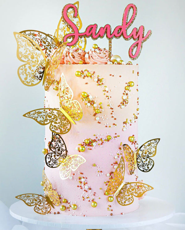 Custom Double Layer Acrylic Cake Topper