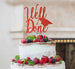 Well Done with Grad Hat Cake Topper Glitter Card Red