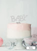 BABY Baby Shower Cake Topper Premium 3mm Acrylic Grey