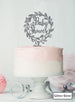 Baby Shower Wreath Cake Topper Premium 3mm Acrylic Glitter Silver