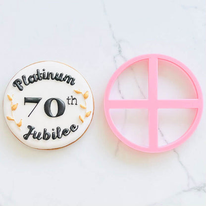 70th Platinum Jubilee Cookie Cutter and Embosser