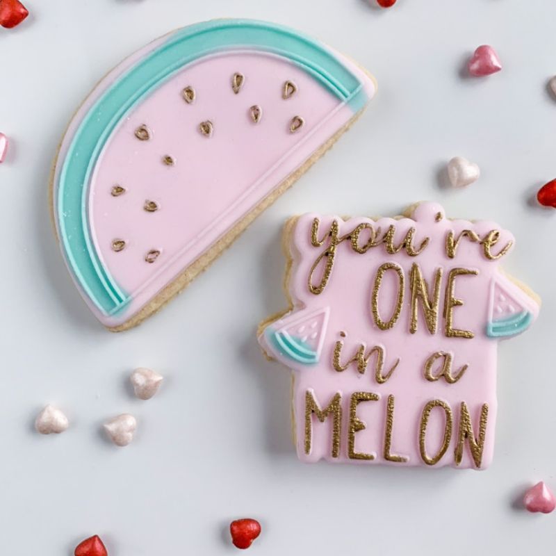 You're One In A Melon Valentine's Cookie Cutters and Embossers