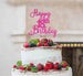 Happy 18th Birthday Pretty Cake Topper Glitter Card Hot Pink