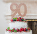 90th Birthday Cake Topper Glitter Card Rose Gold