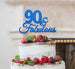 90 & Fabulous Cake Topper 90th Birthday Glitter Card Dark Blue