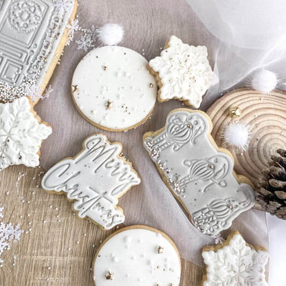 Merry Christmas Style 2 Cookie Cutter and Stamp