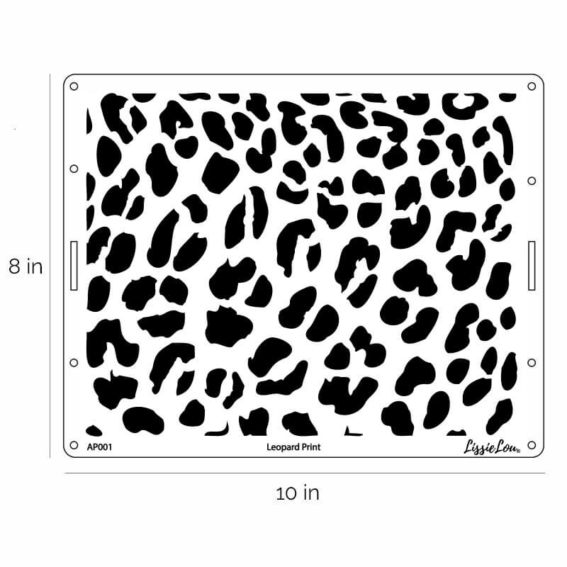 Leopard Print Stencil Printable