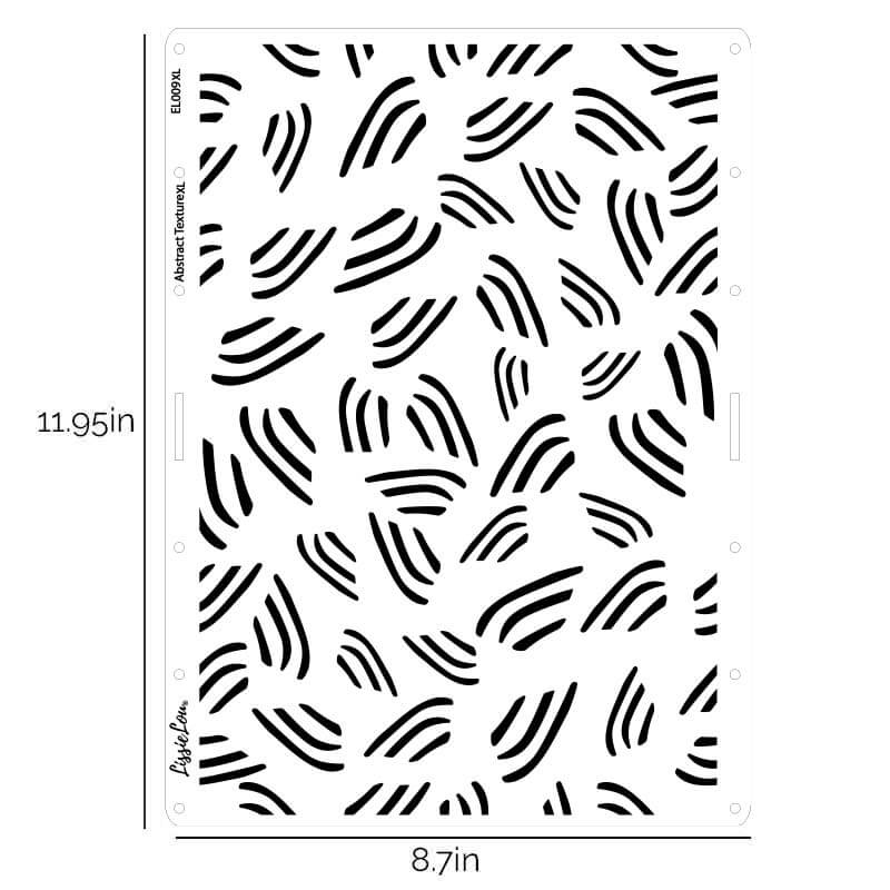 Abstract Texture Cake Stencil - XL Design Size