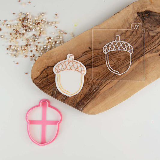 Acorn Woodland Cookie Cutter and Embosser
