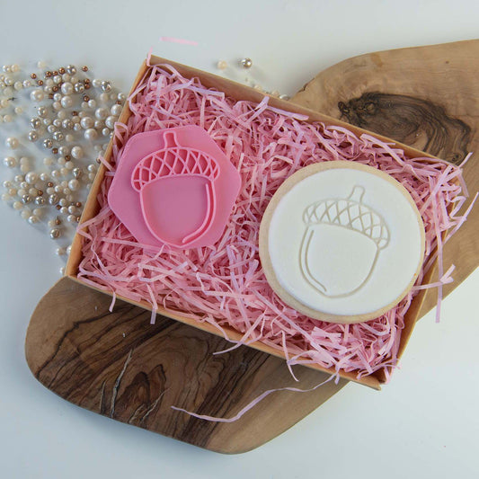 Acorn Woodland Cookie Stamp