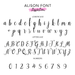 Alison Font Double Layer Custom Cake Topper or Cake Motif Premium 3mm Acrylic or Birch Wood