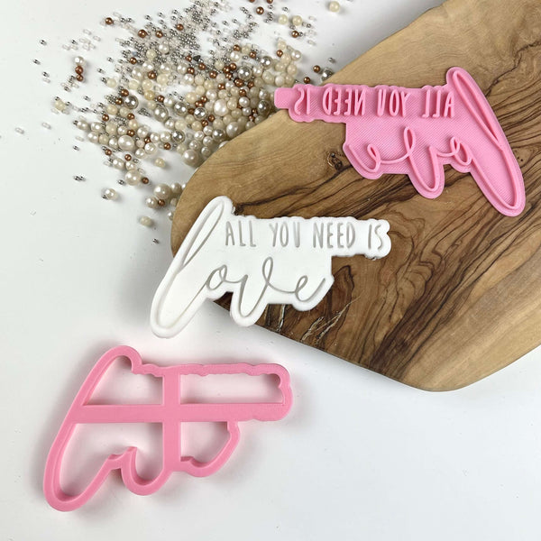 All You Need is Love Valentine's Cookie Cutter and Stamp