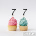 Number 7 Cupcake Toppers Pack of 12