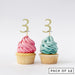 Number 3 Cupcake Toppers Pack of 12