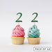 Number 2 Cupcake Toppers Pack of 12