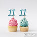 Number 11 Cupcake Toppers Pack of 12