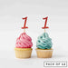 Number 1 Cupcake Toppers Pack of 12