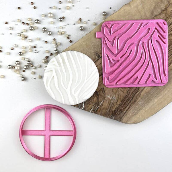 Tiger Animal Print Texture Tile Jungle Cookie Cutter and Stamp