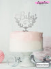 Baby Semi-Wreath Baby Shower Cake Topper Premium 3mm Acrylic Mirror Silver
