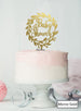 Baby Shower Wreath Cake Topper Premium 3mm Acrylic Mirror Gold