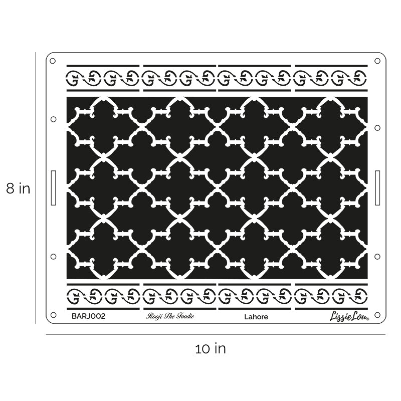 Lahore Cake Stencil - Full Size Design