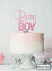 Baby Boy Baby Shower Cake Topper Premium 3mm Acrylic Mirror Pink