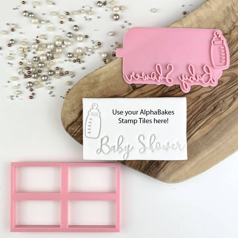 Baby Shower AlphaBakes Cookie Cutter and Stamp