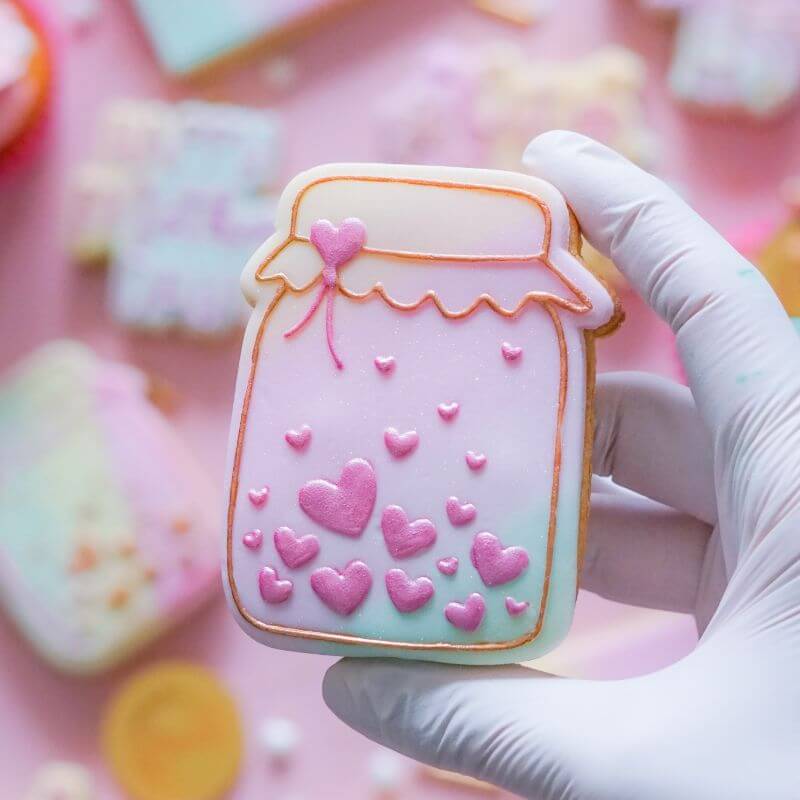 Jar of Hearts Valentine's Cookie Cutter and Embosser