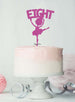 Ballerina Eight 8th Birthday Cake Topper Glitter Card Hot Pink