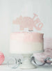 Dinosaur Two 2nd Birthday Cake Topper Glitter Card White