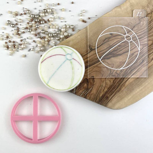 Beach Ball Summer Cookie Cutter and Embosser