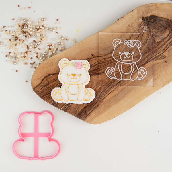 Bear Woodland Cookie Cutter and Embosser