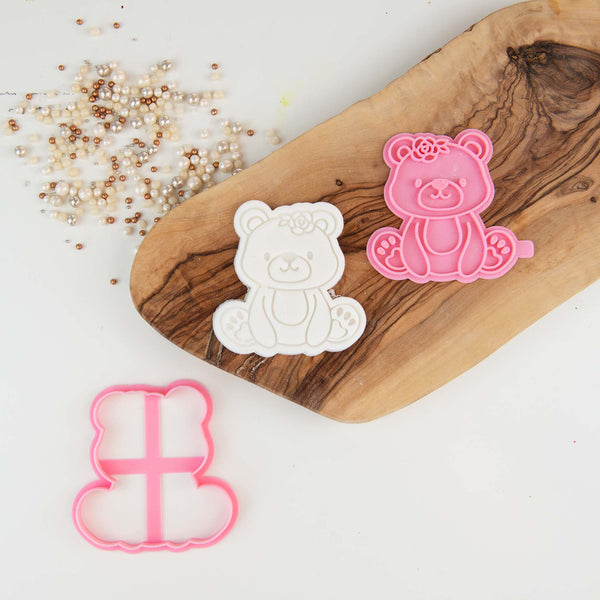 Bear Woodland Cookie Cutter and Stamp