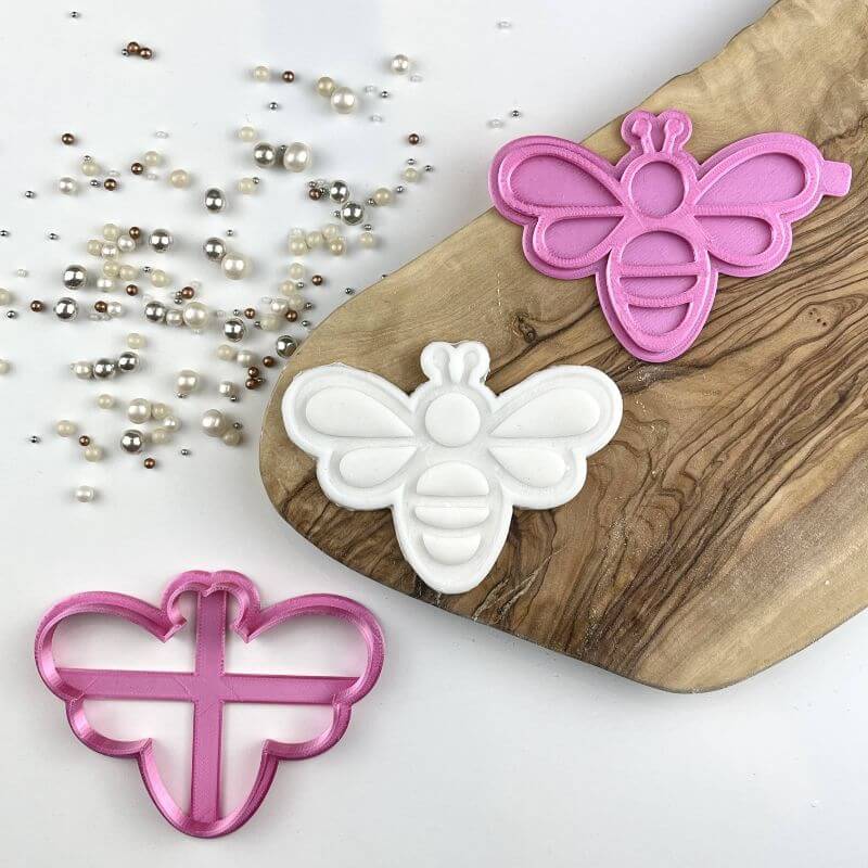 Bee Baby Shower Cookie Cutter and Stamp