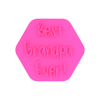 Best Grandpa Ever Cookie Stamp