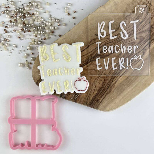 Best Teacher Ever Teacher Cookie Cutter and Embosser