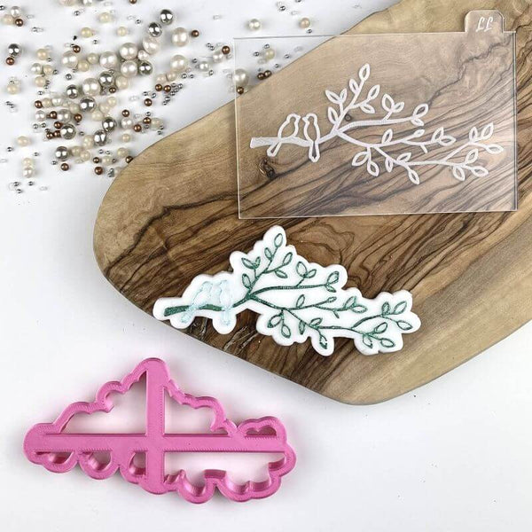 Birds in a Tree Floral Cookie Cutter and Embosser