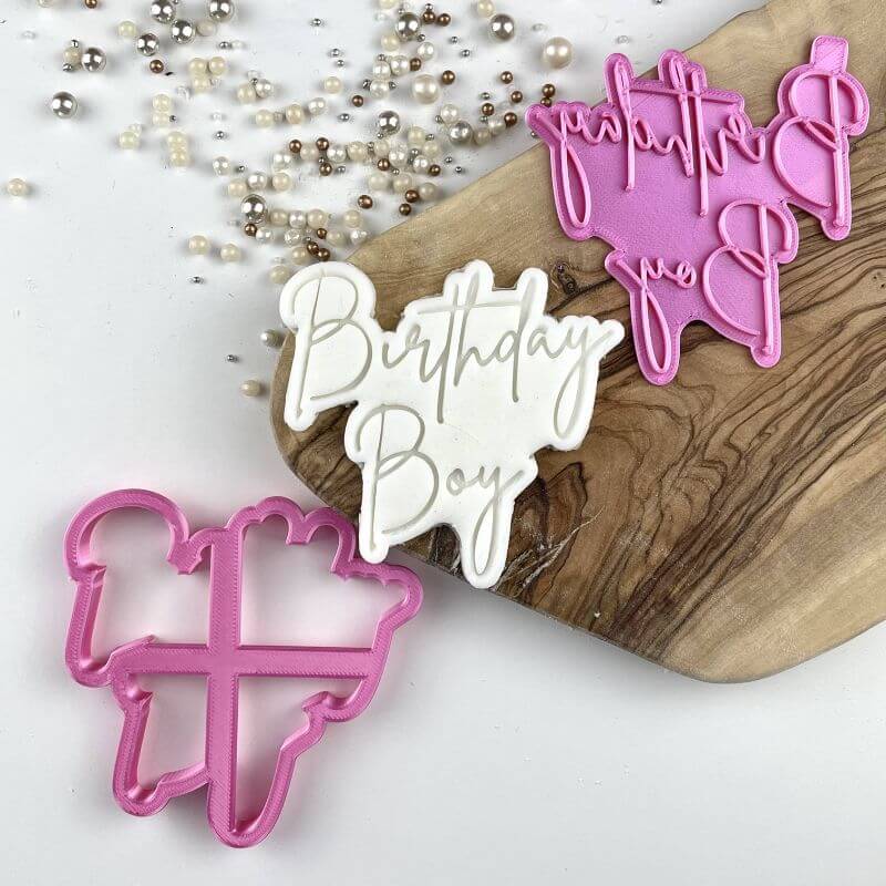 Birthday Boy Cookie Cutter and Stamp