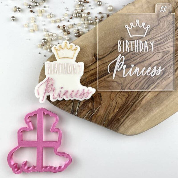 Birthday Princess Cookie Cutter and Embosser