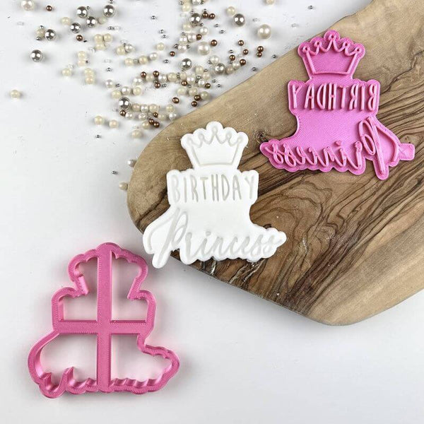 Birthday Princess Cookie Cutter and Stamp