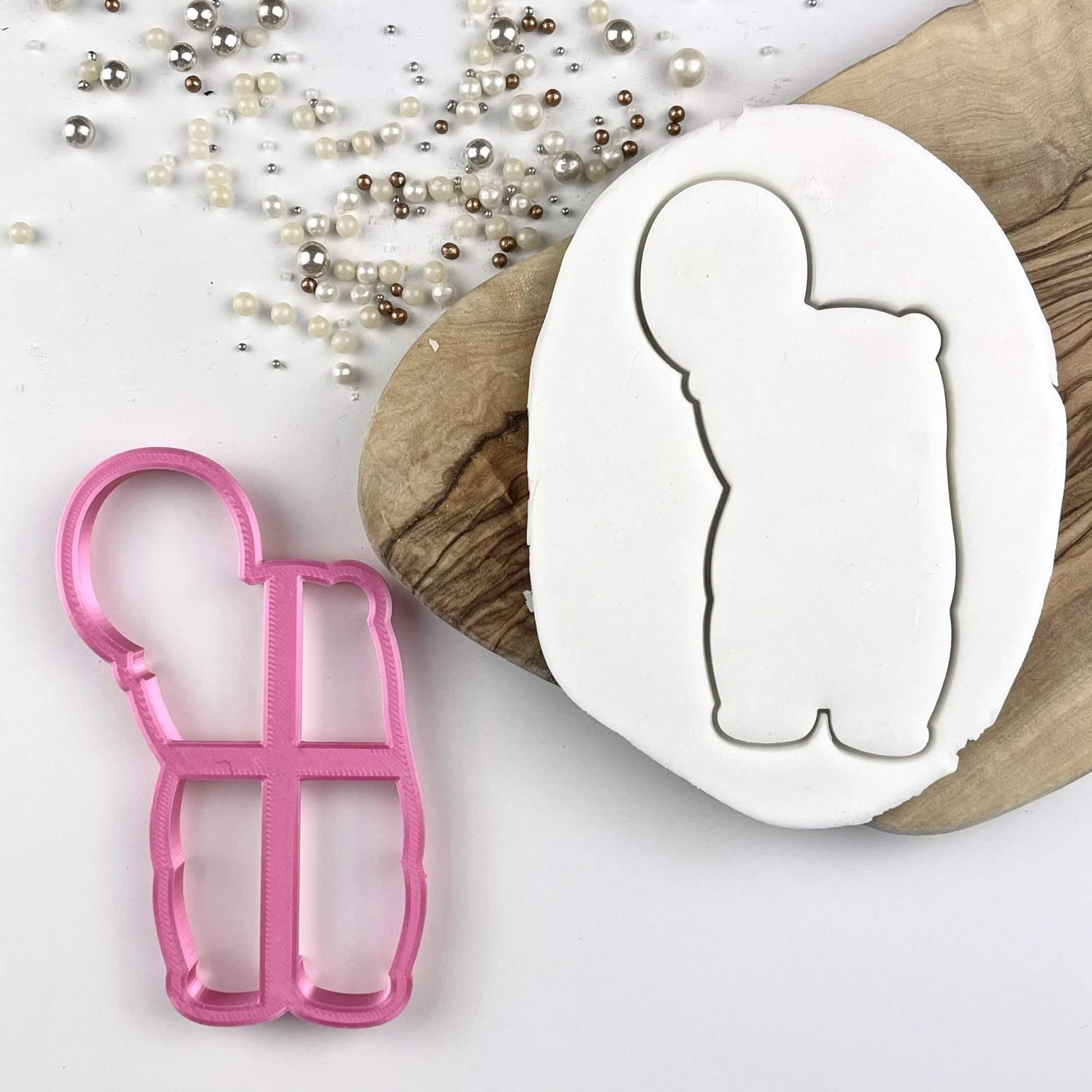 Daniel Holding a Balloon Birthday Cookie Cutter