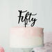 Number Fifity Birthday Cake Topper Eden Font Style in Premium 3mm Acrylic or Birch Wood