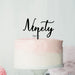 Number Ninety Birthday Cake Topper Eden Font Style in Premium 3mm Acrylic or Birch Wood