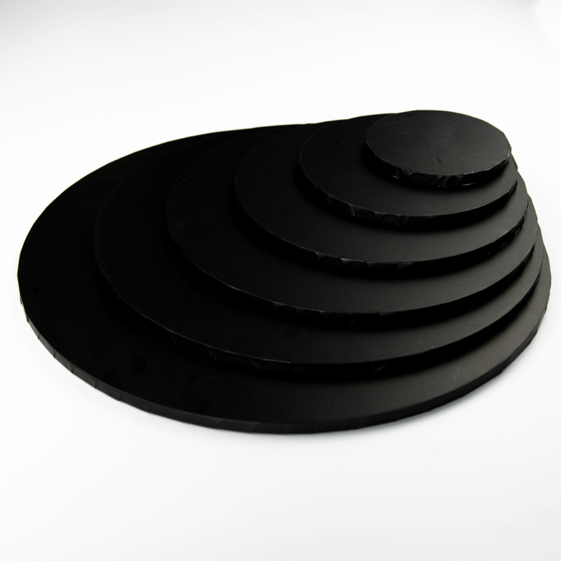 Black Matt MDF Cake Board Drum 9mm Thick