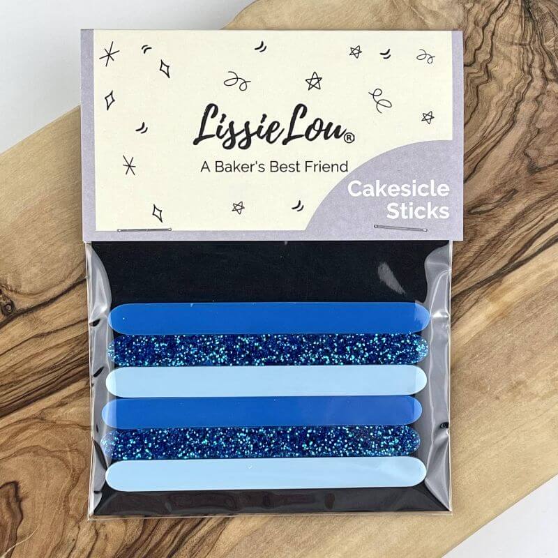 Blue Colours Acrylic Cakesicle Sticks